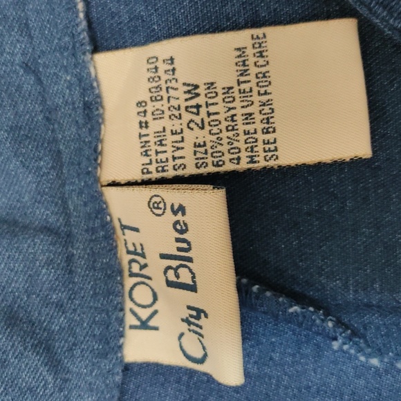 Koret City Blues women's plus denim outfit. Like New - Picture 10 of 12